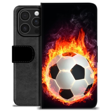 iPhone 16 Pro Custodia Portafoglio - Fiamma di Calcio
