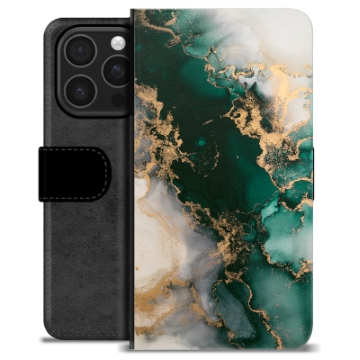 iPhone 16 Pro Custodia Portafoglio - Marmo Giada