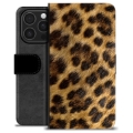 iPhone 16 Pro Custodia Portafoglio - Leopardo