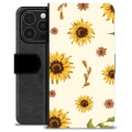 iPhone 16 Pro Custodia Portafoglio - Girasole