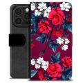 iPhone 16 Pro Custodia Portafoglio - Fiori Vintage