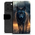 iPhone 16 Pro Custodia Portafoglio - Lupo
