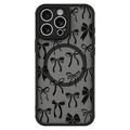 Custodia magnetica protettiva elegante per iPhone 16 Pro - Fiocchi neri