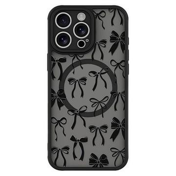 Custodia magnetica protettiva elegante per iPhone 16 Pro - Fiocchi neri