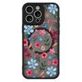 Custodia magnetica protettiva elegante per iPhone 16 Pro - Fiori colorati