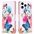 Custodia a Portafoglio Wonder Series per iPhone 16 Pro - Farfalle