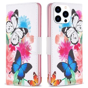 Custodia a Portafoglio Wonder Series per iPhone 16 Pro - Farfalle