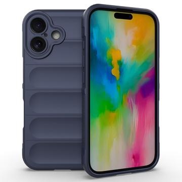 Cover in TPU Rugged per iPhone 16 - Blu Scuro