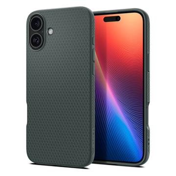 Custodia in TPU Spigen Liquid Air per iPhone 16 - Verde Scuro