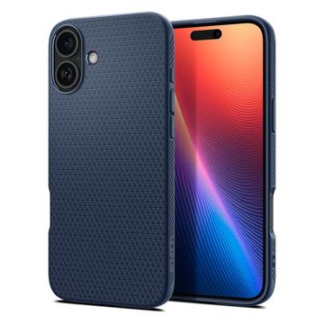Custodia in TPU Spigen Liquid Air per iPhone 16 - Blu Marino
