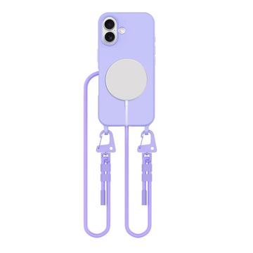 Custodia Tech-Protect MagNecklace MagSafe per iPhone 16 - Lavanda