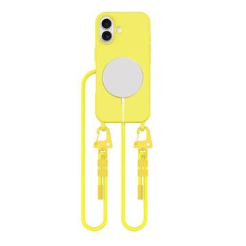 Custodia Tech-Protect MagNecklace MagSafe per iPhone 16 - Gialla