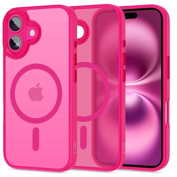 Custodia Magmat Tech-Protect per iPhone 16 - Compatibile con MagSafe - Rosa fiammeggiante