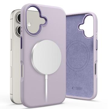 Custodia Tech-Protect Silicone Pure per iPhone 16 - Compatibile con MagSafe - Malva