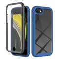 Custodia per iPhone 16e serie 360 Protection - Blu / trasparente