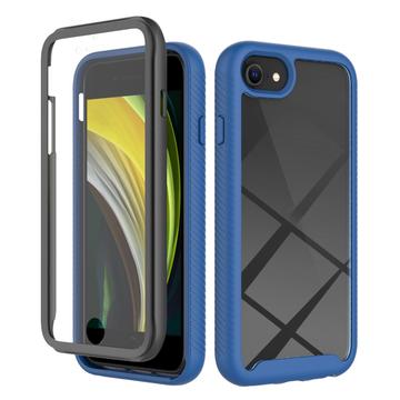 Custodia per iPhone 16e serie 360 Protection - Blu / trasparente