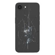 Riparazione della cover posteriore di iPhone 16e - Solo vetro - Nero