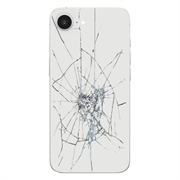 Riparazione della cover posteriore di iPhone 16e - Solo vetro - Bianco
