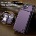 Custodia per iPhone 16e/17e Caseme C22 Portafoglio RFID - Viola