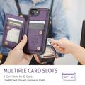 Custodia per iPhone 16e/17e Caseme C22 Portafoglio RFID - Viola
