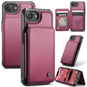 Custodia per iPhone 16e Caseme C22 Portafoglio RFID - Rosso
