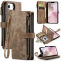 Custodia a Portafoglio Multifunzionale Caseme C30 per iPhone 16e/17e - Marrone