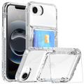 Custodia trasparente con porta carte per iPhone 16e