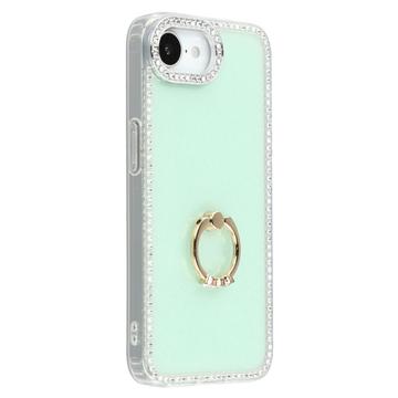 Custodia ibrida iPhone 16e CrystalGlow con supporto ad anello