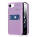Custodia magnetica iPhone 16e Dux Ducis Rafi II con supporto e scomparti per carte - Viola