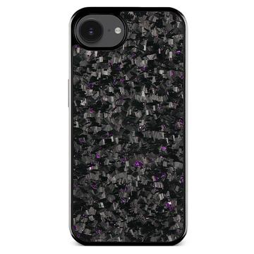 Custodia ibrida iPhone 16e Texture forgiata - Viola