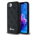 Custodia ibrida per iPhone 16e/17e Guess 4G - Nera