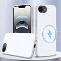 Custodia in silicone liquido per iPhone 16e/17e - compatibile con MagSafe - Bianca