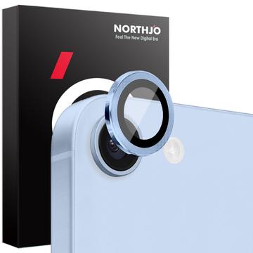 Set di protezioni per obiettivo della fotocamera Northjo iPhone 16e - Blu
