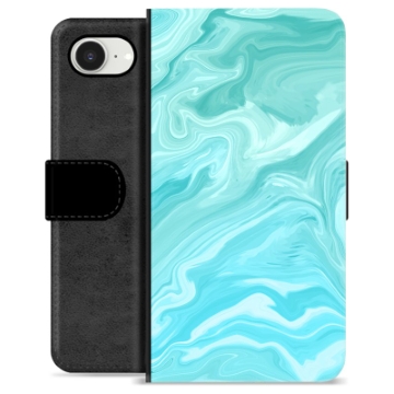 iPhone 16e Custodia Portafoglio - Marmo Blu