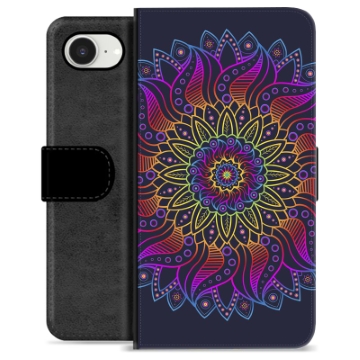 iPhone 16e Custodia Portafoglio - Mandala Colorata