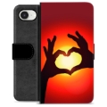 iPhone 16e Custodia Portafoglio - Siluetta del Cuore