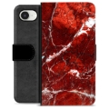 iPhone 16e Custodia Portafoglio - Marmo Rosso