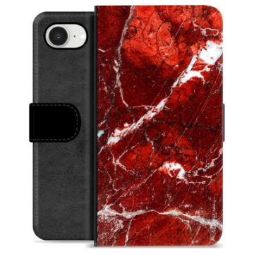 iPhone 16e Custodia Portafoglio - Marmo Rosso