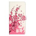 Custodia a Portafoglio Serie Style per iPhone 16e/17e - Fiori Rosa