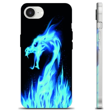 iPhone 16e Custodia TPU - Drago di Fuoco Blu