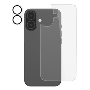 iPhone 17 Set 2 in 1 Protezione del vetro temperato della copertura posteriore e obiettivo della fotocamera - Trasparente