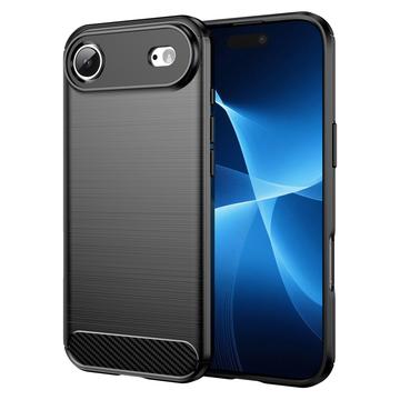 Custodia in TPU spazzolato per iPhone 17 Air - Fibra di Carbonio