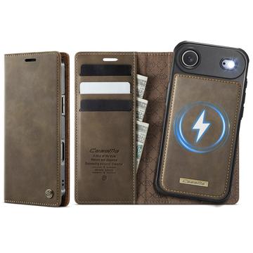 Custodia a portafoglio staccabile 2 in 1 iPhone 17 Caseme C49 - Compatibile con MagSafe, RFID - Caffè