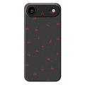 Custodia in TPU con motivo ciliegia per iPhone 17 Air - Nera