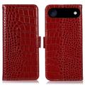 Custodia in Pelle a Portafoglio Serie Crocodile con RFID per iPhone 17 Air