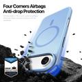 Custodia ibrida per iPhone Air Dux Ducis Yind - Compatibile con MagSafe - Azzurra