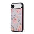 Custodia iPhone Air con stampa floreale e portacarte RFID - Roses