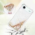 Custodia in TPU iPhone Air Glitter Quicksand - Cuori d\'oro