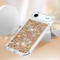 Custodia in TPU iPhone Air Glitter Quicksand - Cuori d\'oro