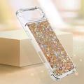 Custodia in TPU iPhone Air Glitter Quicksand - Cuori d\'oro